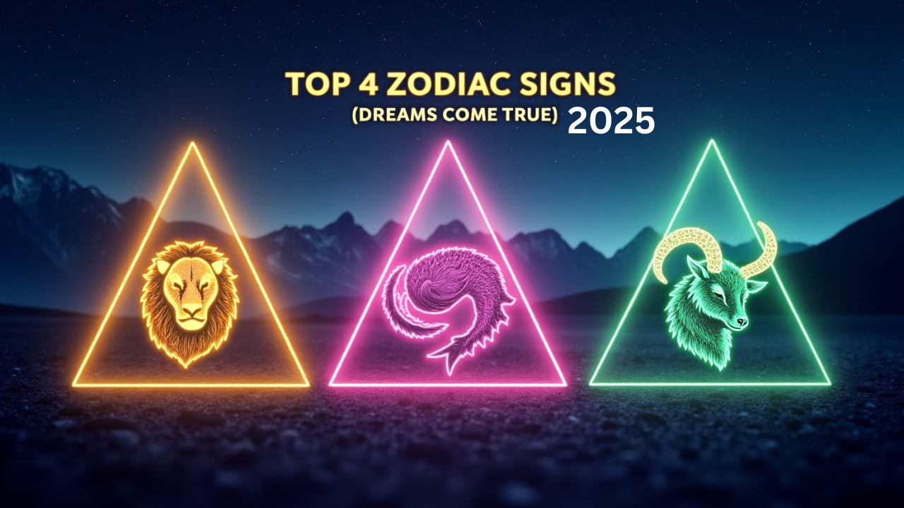 Top 4 Zodiac Signs Turning Their Dreams into Reality in 2025