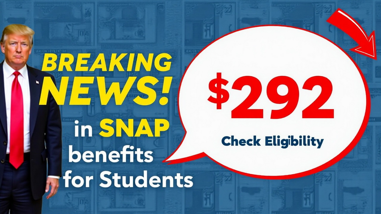 $292 in Monthly SNAP Benefits for College Students