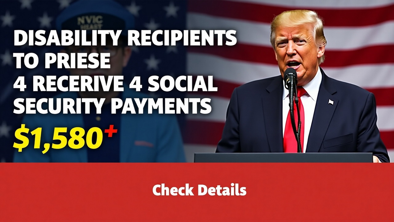 $1580 Monthly SSDI Payments in 2025